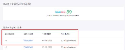 Đơn hàng ko được bọc bookcare nhưng vẫn bị trừ số lương bookcare