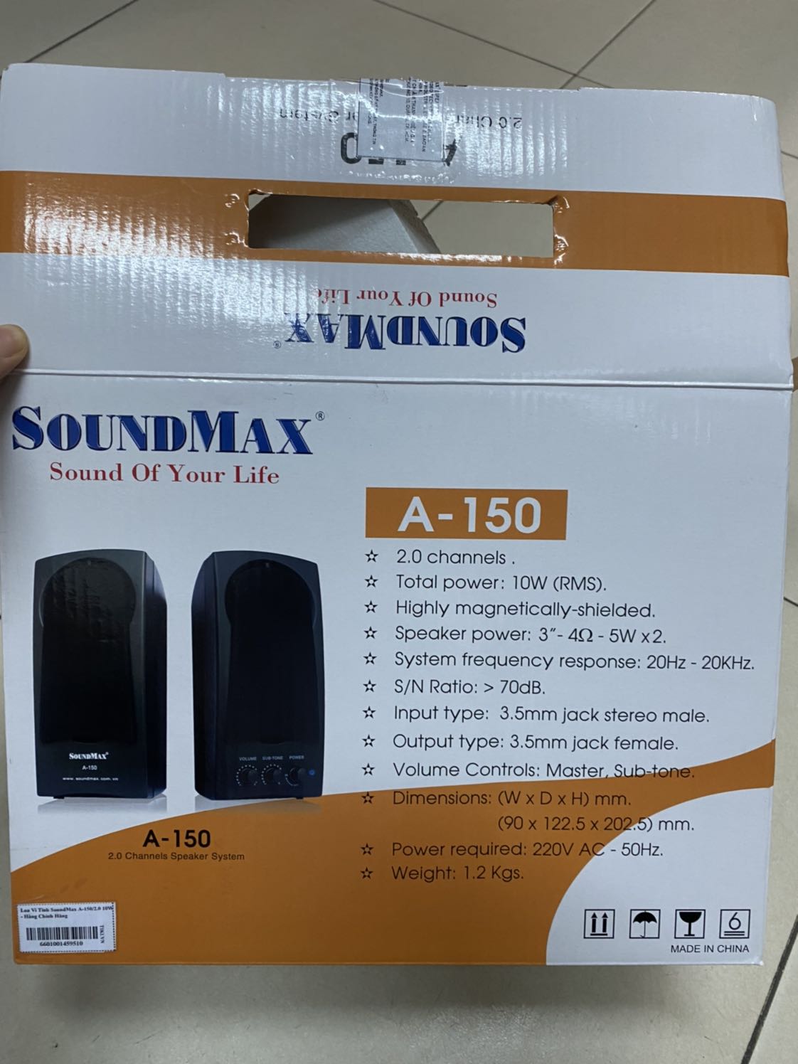 Giao hàng chắc chắn , do thời mưa qấn bọc kĩ, loa nghe rất mượt k rè , máy y như hình