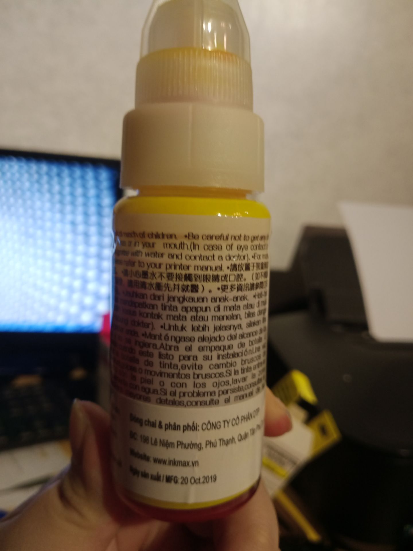 sản phẩm ghi là dùng được cho tép mực canon ix6770 nhưng khi tra mực vào tép mực, máy lại không nhận được. hơn nữa sản phẩm hạn dùng 2 năm từ ngày sản xuất. Ngày sản xuất 20.10.2019. hết hạn rồi vẫn giao cho khách