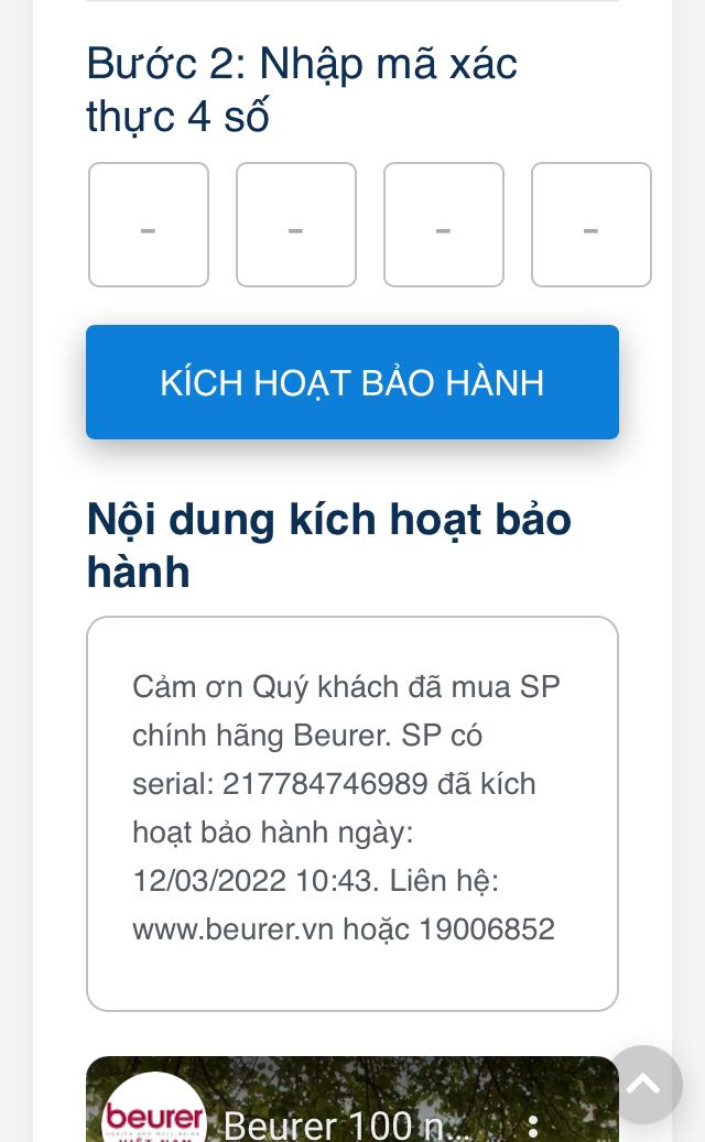 Hàng chính hãng . Đăng ký bảo hành điện tử ok . Thanks Tiki & Shop .