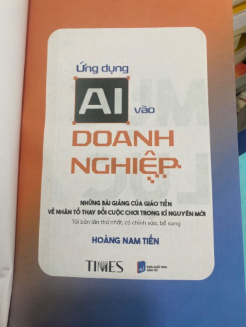 Sách của thầy quá hay để học, phải đọc để ứng dụng AI vào các bộ phận trong công ty giúp tăng tốc nhanh hơn và tối ưu nguồn lực Sách của thầy quá hay để học, phải đọc để ứng dụng AI vào các bộ phận trong công ty giúp tăng tốc nhanh hơn và tối ưu nguồn lực