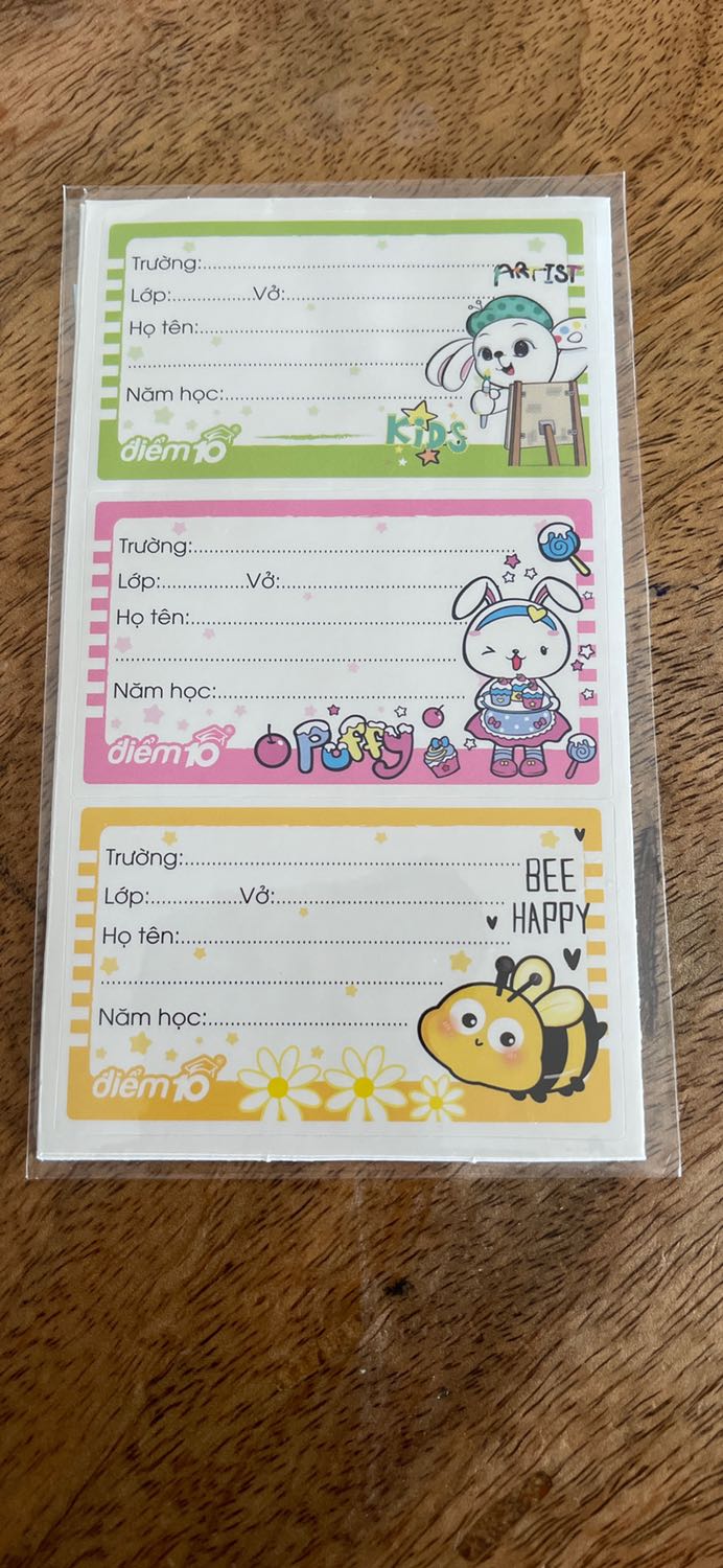 Vẫn là nhãn của Thiên Long, nhưng sản phẩm giao không giống trong hình quảng cáo.