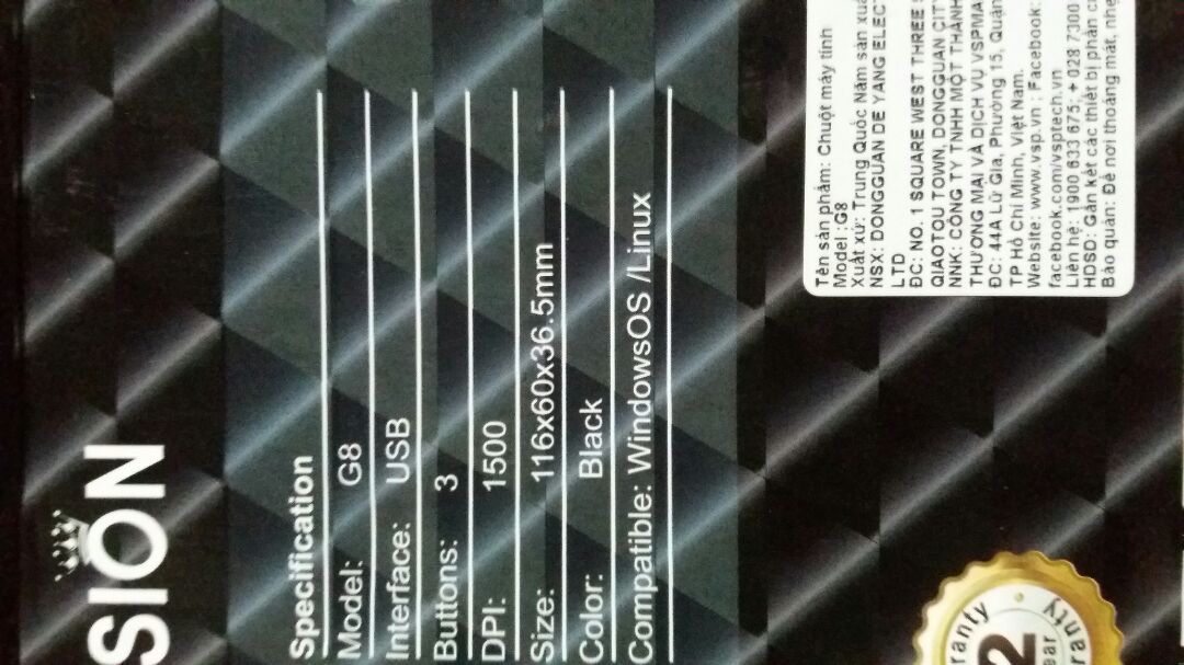 đóng gói kỹ càng.thử bấm thì chuột rất nhạy. nhưng để dành chưa sử dụng