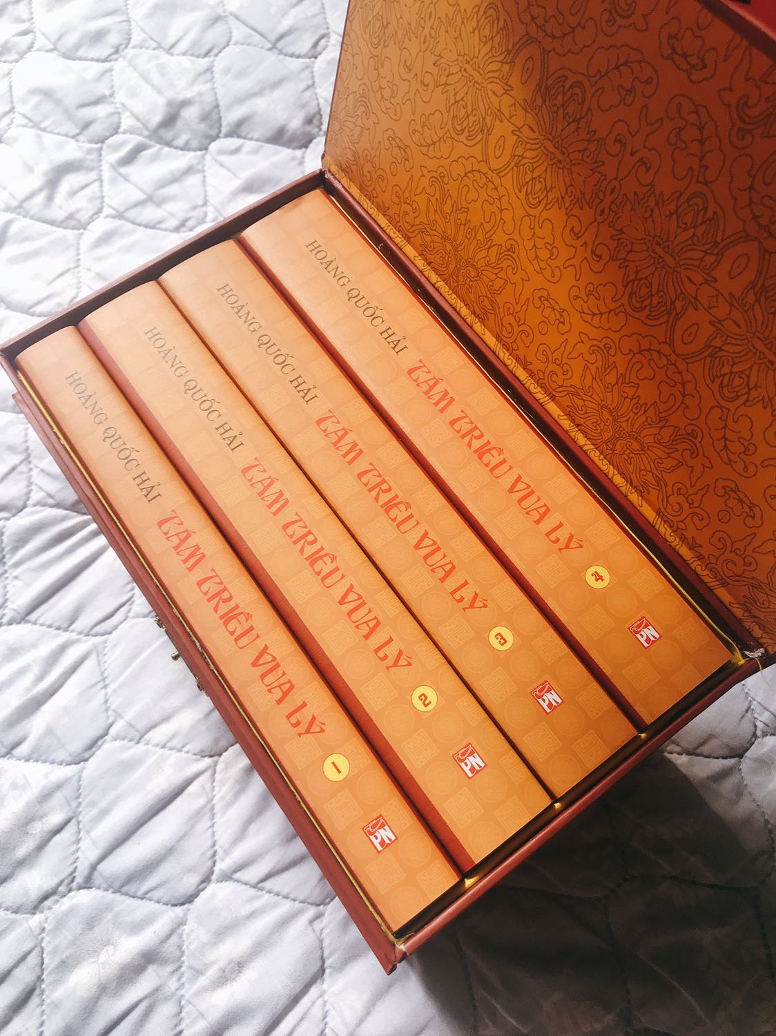So với bộ "Bão táp triều trần" thì cái hộp bên ngoài nhìn đến chán, trông cũ, rách, khoá thì bung không gài được. Bên trong sách thì không lỗi lầm, tiếc là bề ngoài hộp không được như mong đợi. Mình mua với coupon 500 của Tiki, tính ra khỏang 250k nên không thấy tiếc, nếu ai phải mua với giá gốc chắc không vui vì điều này