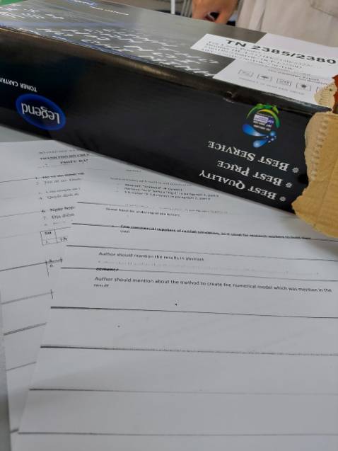 hộp mực mua về ko còn tí mực nào và in ra như thế này nè. *** đảo nha mn tránh xa. do có 115k nên mình ko thèm trả nhưng nói cho mn biết mà tránh