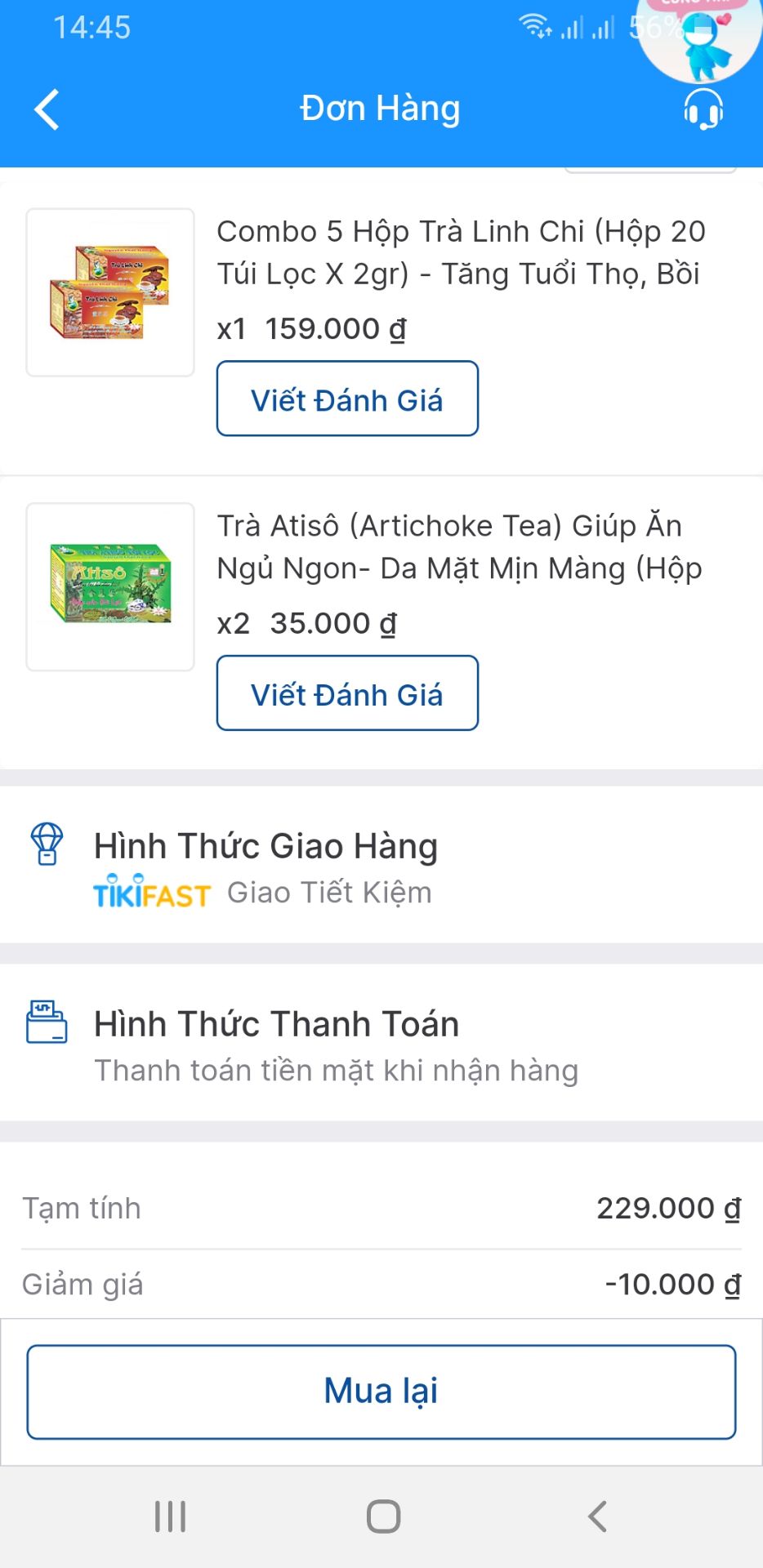 trà ngon, đóng gói cẩn thận.