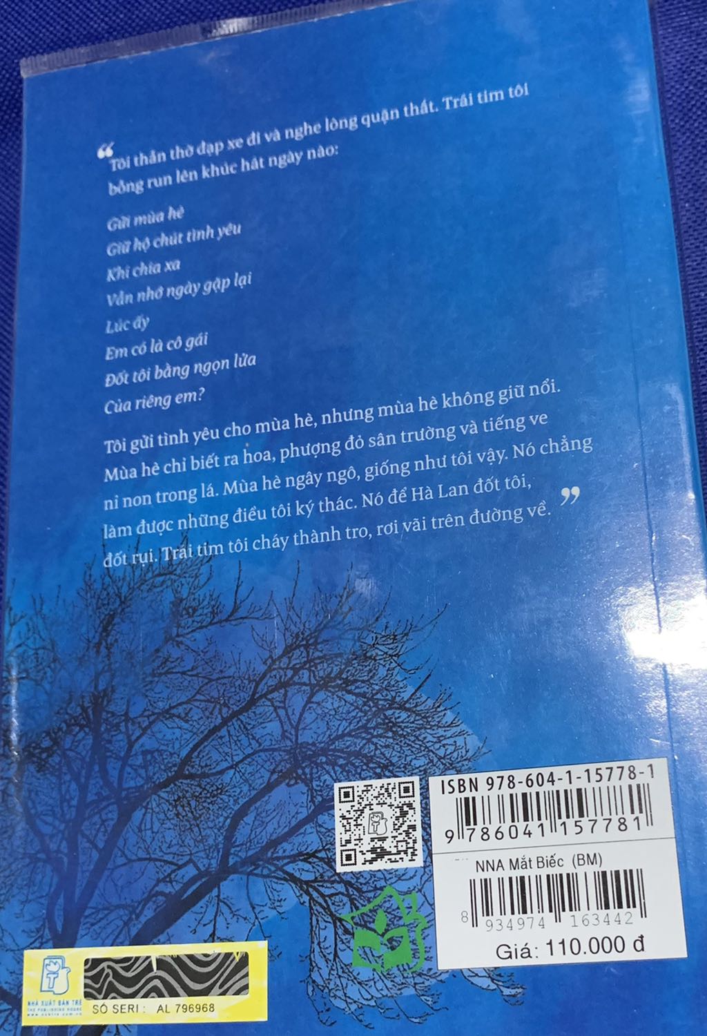 Mắt biếc là một câu chuyện tình, một tâm hồn lãng mạn, một tình yêu nồng nàn nhưng lại có kết cục buồn. Cuốn sách “Mắt biếc” thực sự đã chạm vào tâm hồn của những kẻ đang yêu, đã và đang dành cả thanh xuân, tuổi trẻ của mình để yêu đơn phương một người nào đó. Không còn xa lạ với những câu chuyện tình yêu đơn phương của Nguyễn Nhật Ánh nhưng đến với “Mắt biếc” việc xây dựng hình tượng và nội dung có phần khác. Vẫn với những ngôn từ giản đơn, gần gũi, cuốn sách sẽ gieo lại trong lòng độc giả một nỗi niềm nuối tiếc, chơi vơi, vừa yêu vừa giận.