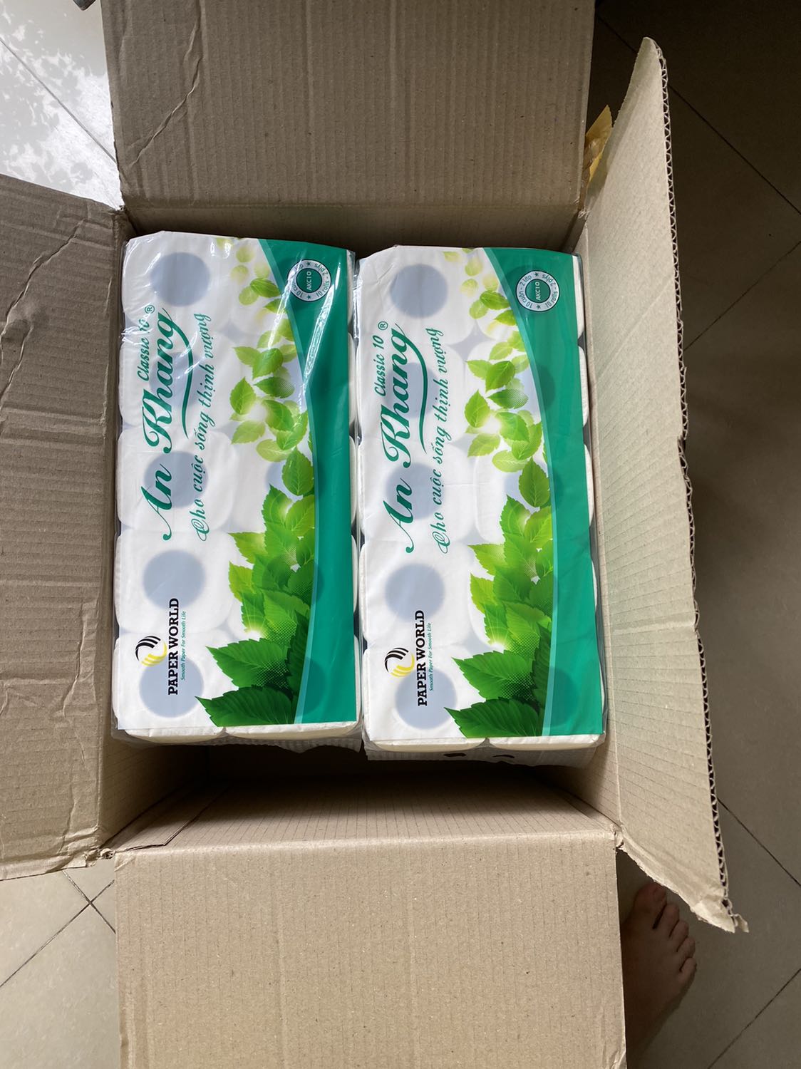 Hàng đóng gói cẩn thận. Hàng như hình quảng cáo. Do mua nhiều nên chắc còn lâu mới dùng hết. Khi nào hết sẽ tiếp tục mua ủng hộ shop.