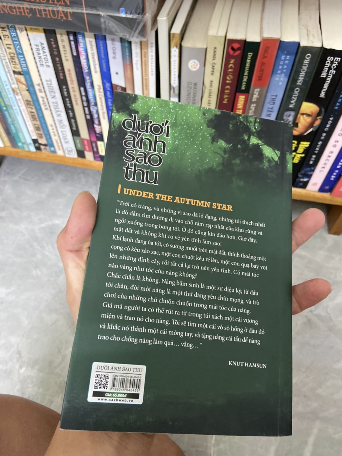 Một tiểu thuyết xuất sắc của nhà văn  knut hamsun. Vẫn là chất văn ấy đã giúp ông đoạt giải nobel văn học. Một tác phẩm đáng đọc