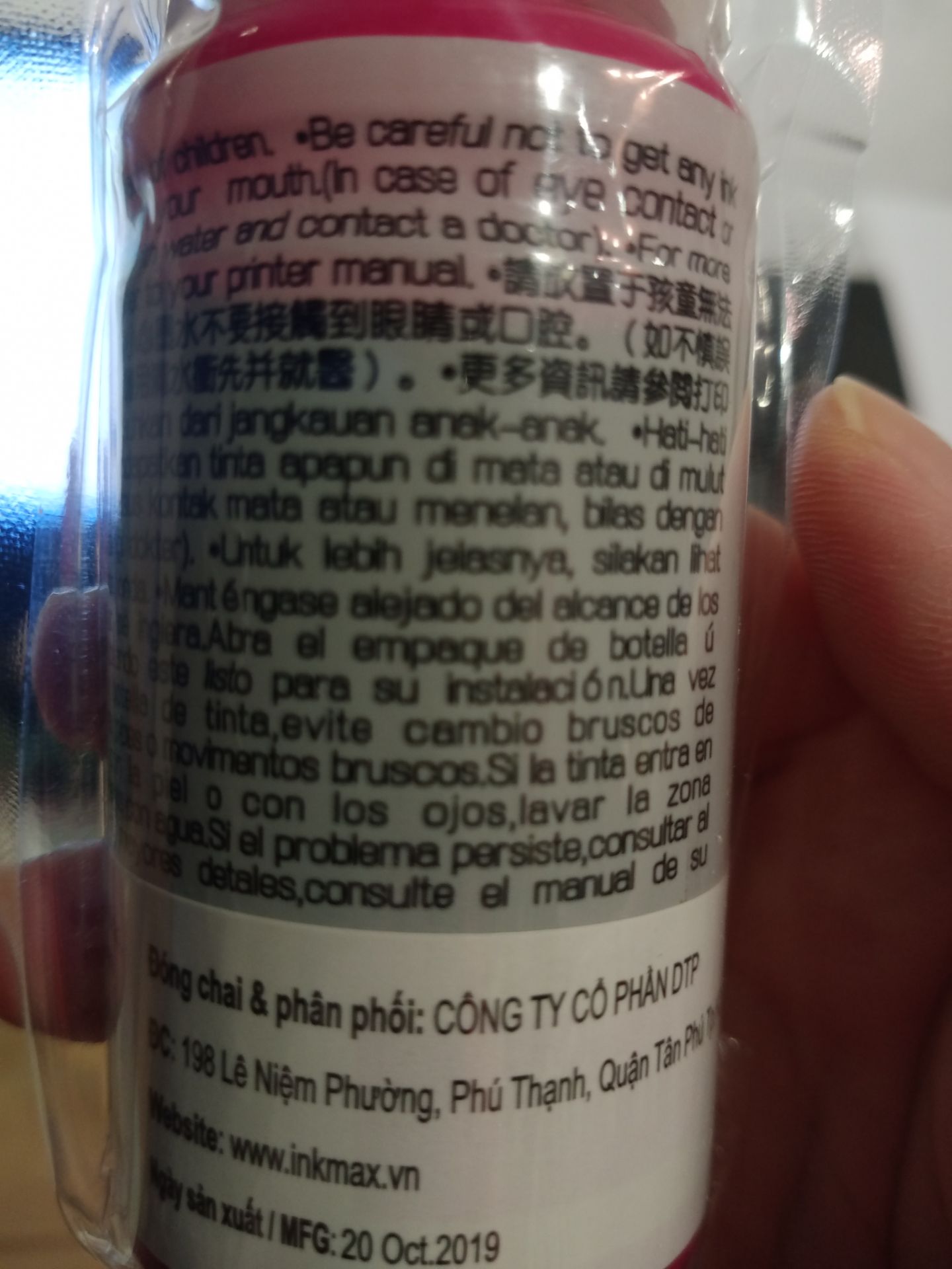 sản phẩm ghi là dùng được cho tép mực canon ix6770 nhưng khi tra mực vào tép mực, máy lại không nhận được. hơn nữa sản phẩm hạn dùng 2 năm từ ngày sản xuất. Ngày sản xuất 20.10.2019. hết hạn rồi vẫn giao cho khách