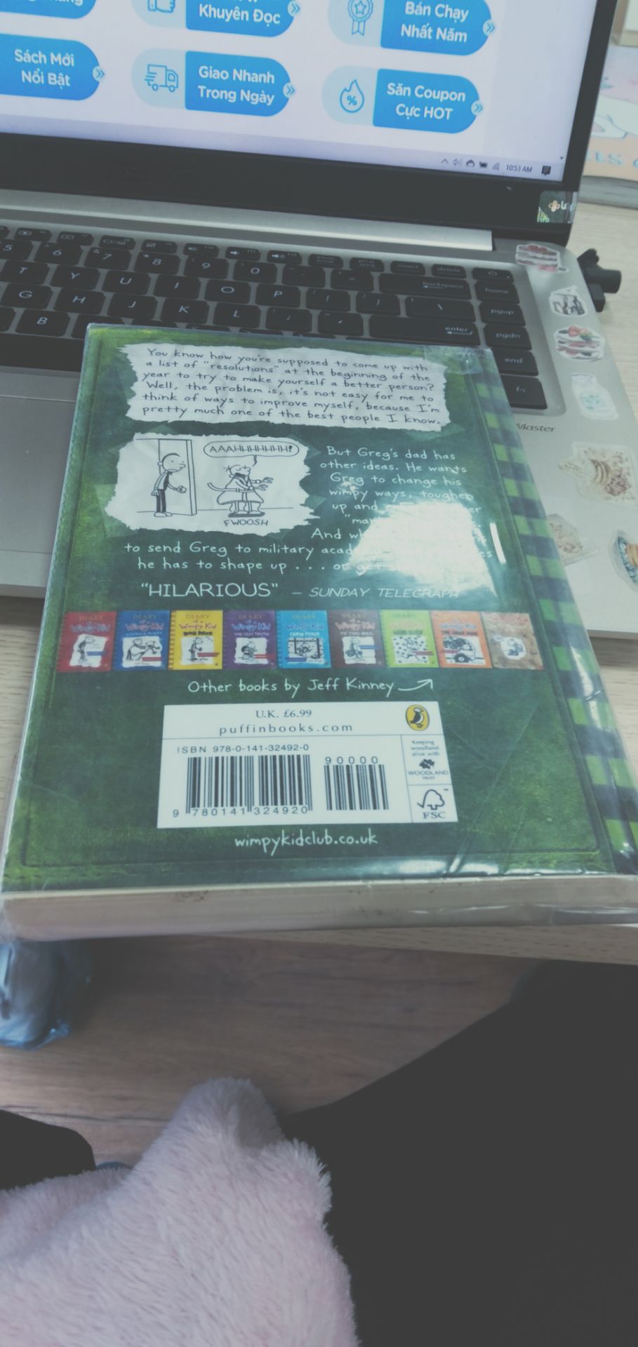 chất lượng giấy tốt, mình mua đợt sale + áp mã nên còn 54k free ship