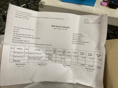 Tôi đặt hàng 10 cuoins giá 34000 mà giao có 6 cuốn đơn hàng là 149,991 mà ở ngoài ghi 351.413 và tôi đã trả 352000 giờ sao hả ship?