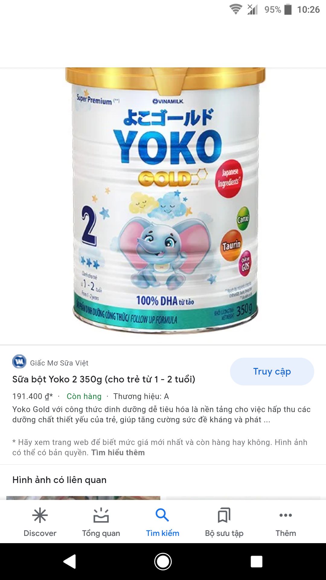 Giao hàng nhanh. Mình chưa dùng thử nhưng date mới tháng 6. Vừa nhận được hàng xong. Dùng thử nếu bé nhà mình thích thì mình sẽ mua thêm nhiều lần nữa. Mình mua hàng của tiki nhiều rồi lần nào mình cũng yên tâm.