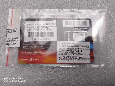 Mình mua cái sim này bên TIki, gần tết mua đại, không yên tâm lắm vì mình là dân tay ngang nhiều khi kích hoạt không được cũng không biết làm sao ? Nhưng khi nhận sim, trên sim có dán 'thông báo' : 1-không lắp sim vô máy . 2-chụp hình mã s/p + nội dung 'thông báo' gởi *** đến số 0968... vào những khung giờ...Mình làm theo, khoảng 2 phút sau thì có tin nhắn *** 'kích hoạt xong rồi, bây giờ mình mới mở niêm phong, bóc em sim ra cho vô máy thì máy nhận ra ngay sim Vinaphone 4G, mình tắt wifi nhà để thử liên lạc 4G với mọi người thấy rất tốt . Bấm *1103#OK để biết số của sim, bấm *101#OK để biết thời hạn sd của sim (được 12,5 tháng đó nhé !) Mình phải đánh giá 5* thôi, vì 'em sim ấy' đáng được như thế ! Xin ân cần giới thiệu với mọi người để biết mà mua dùng . Nguyễn Văn Bình - Bình Dương .