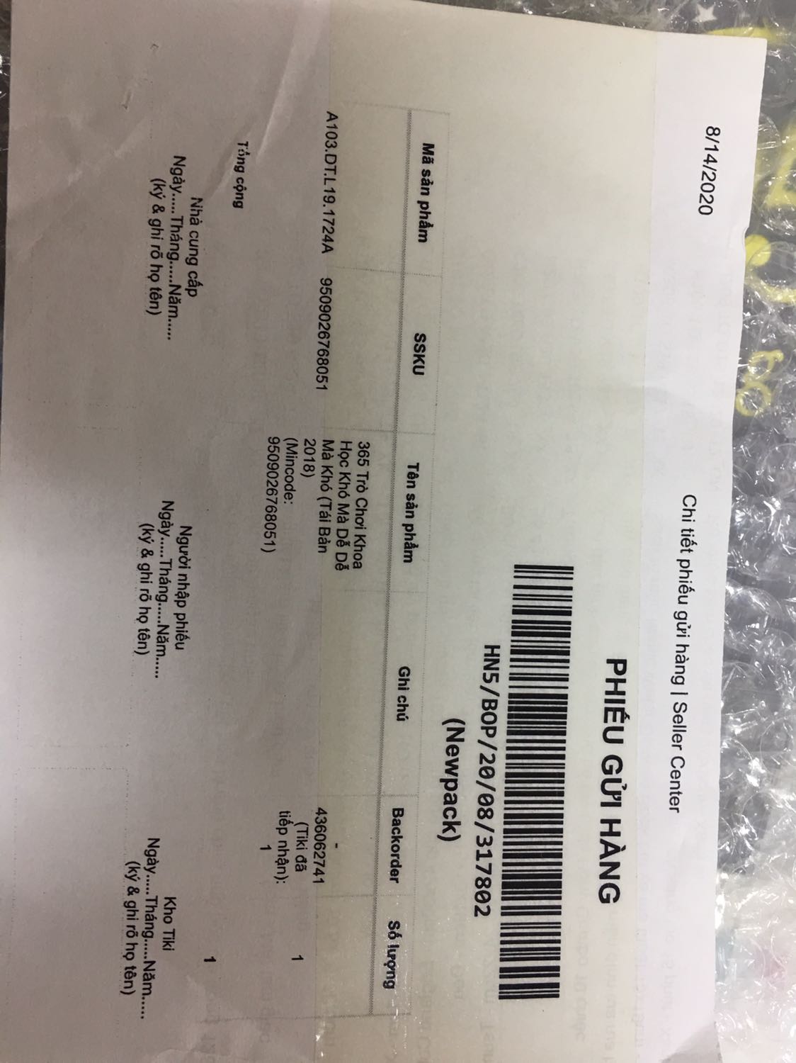 Mình đặt 365 thí nghiệm khoa học thì lại gửi 365 ý tưởng sáng tạo!