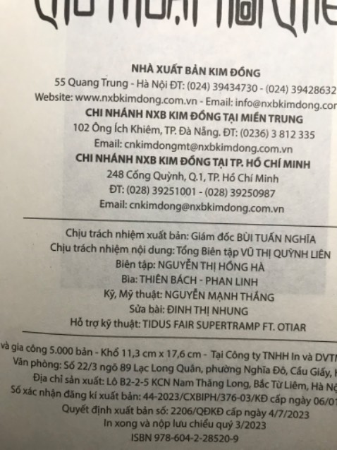 Giao nhanh thiệc nhưng mà obi r thẻ bo góc của t đâu tr. Luôn tin tưởng Tiki nên ko kiểm hàng mở hàng ra mới phát hiện tập 10 ko có obi ko có bo góc trong khi rõ ràng lúc mua hàng có ghi. Ủa là s? Cần 1 lời giải thích nha.. bản in có 5000 Ko lẽ giao cho t bản tái?? Tính cho 1 sao nhưng vớt vác đc anh shipper thân thiện, đóng gói tạm ổn