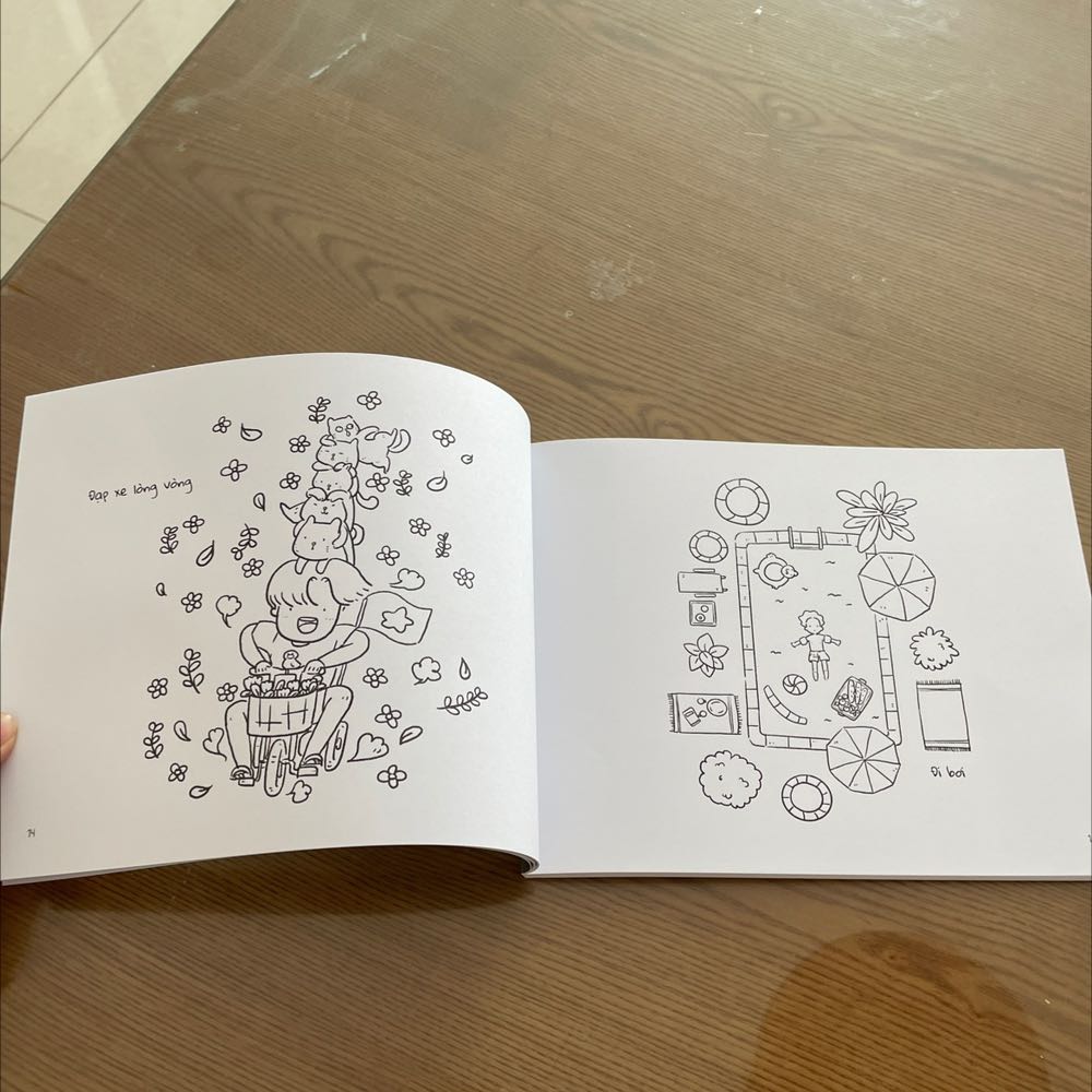 một cuốn sách tô màu quá dễ thương dành cho những ai muốn thư giãn, vượt qua sự chán nản nè