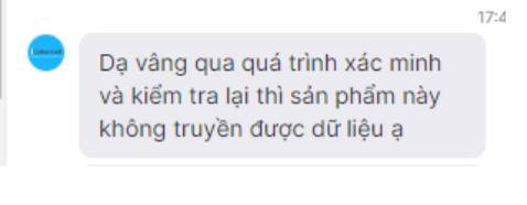 Cáp không truyền được dữ liệu nhé mọi người, làm mua 2 cái liền.