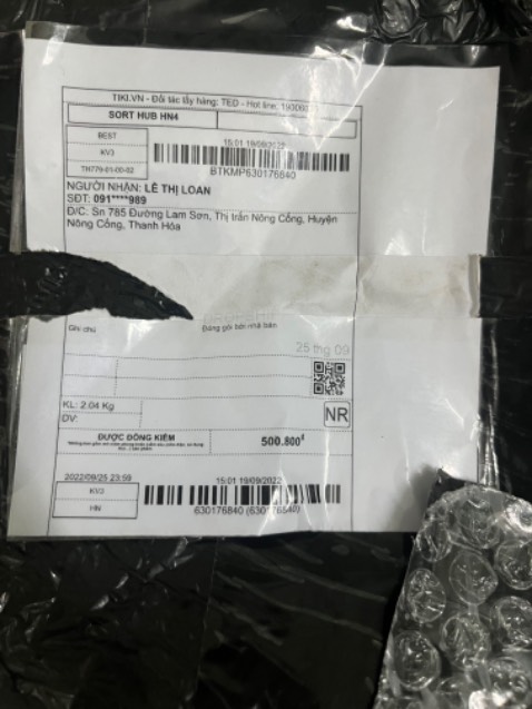 Ko đủ sp giao, đặt 2 cái giao 1 cái, ghi tờ giấy này phía trong. Vậy bên tiki hoàn tiền giúp 1 sp chưa nhận