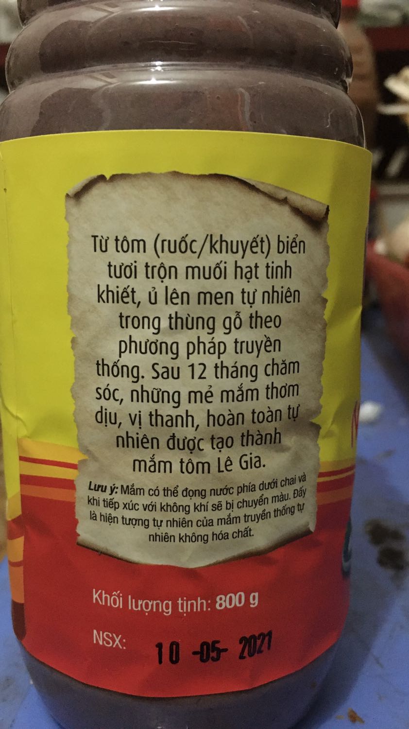 Đóng gói rất là cẩn thận, mắm tôm rất ngon và chất lượng 5 sao