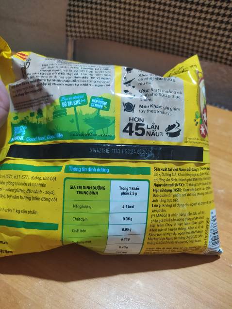 Hương vị vừa phải, không ngọt gắt như loại khác