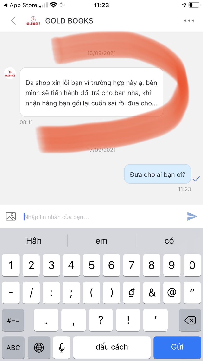 Mọi người phải rất cẩn thận khi mua sách của Gold book nha. Họ treo đầu dê bán thịt ***. Bán quyển sách rất là mập mờ, bìa sách và sách giáo không giống nhau và khi mình kiện thì đầu tiên nói là sẽ đổi trả lại hàng nhưng mà sau đó mấy ngày thì lại nói chuyện rất là lươn Lẹo, đánh lận con đen. Cuối cùng thì Cũng không có giải quyết cho mình đâu. Tiki để những hiệu sách như thế này ở đây làm mất uy tín và hình ảnh của Tiki quá. Chắc là cũng có nhiều người gặp vấn đề với chỗ bán sách này rồi nhưng nhiều khi người ta cũng ngại va chạm nên người ta sẽ im. Mọi người đi mua sách thấy chỗ nào không tốt thì nên review và feedback lại cho nhau để tránh ra Khỏi bị ***. Tránh việc đọc sách để nâng cao tư duy và chuẩn mực đạo đức lại thành ra mất niềm tin vào cuộc sống. Đề nghị Tiki xem lại cách thức làm việc và bảo vệ quyền lợi cho khách hàng. Mất uy tín quá.