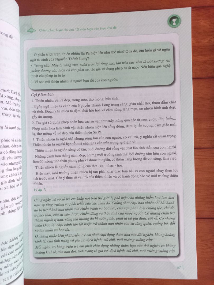 giao hàng nhanh,shipper thân thiện.Sách hay ,tốt và đẹp.Phải mua sách trước đee chuẩn bị kiến thức sẵn sàng cho kì thi vào 10.Kiến thức đầy đủ nên mua nha
