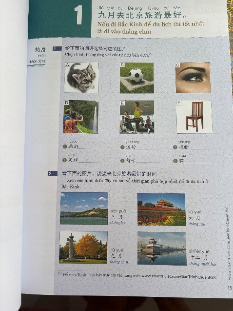 Sách đẹp, chữ rõ nét, quyển bài học hình màu, hài lòng