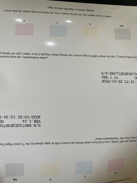 Máy in tốt, phun mực đều, sắc nét 
Trọng lượng khoảng 5kg, cũng tương đối gọn nhẹ 
Màn hinh Điều khiển tích hợp hướng dẫn nên thuận lợi cho thao tác đầu tiên 
Tiki giao hàng nhanh, đóng gói cẩn thận