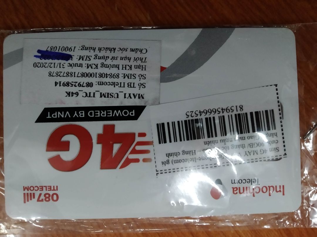 sim tốt, đảm bảo đăng kí được gói, tuy nhiên giờ có gói fhappy của vinaphone ngon hơn và rẻ hơn nên giờ sim này ko dùng nữa