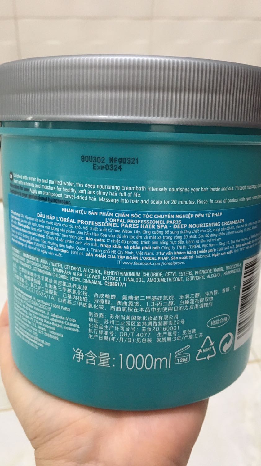 Mua Hấp dầu L'oreal Hair Spa Deep Nourishing Creambath nuôi dưỡng suôn mượt tóc chính hãng 1000ml tại Á ĐÔNG HAIRSHOP Mua Hấp dầu L'oreal Hair Spa Deep Nourishing Creambath nuôi dưỡng suôn mượt tóc chính hãng 1000ml tại Á ĐÔNG HAIRSHOP