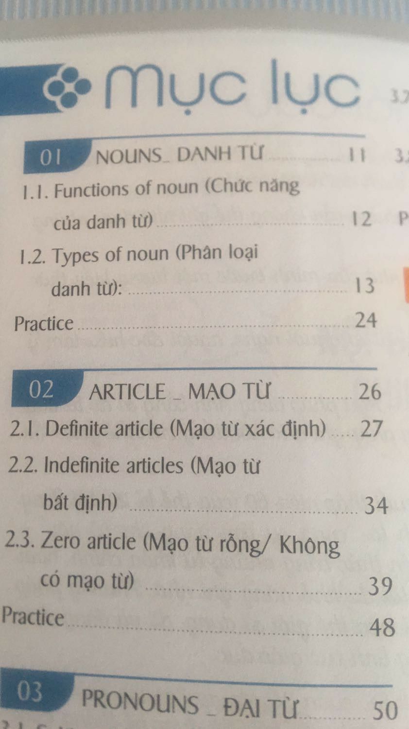 Sách khá dày, màu sắc, in ấn rất đẹp, rõ ràng dễ hiểu, tuy nhiên bài tập đi kèm hơi ít,  không quá nhiều bài tập vận dụng, mình nghĩ sách này hợp với những người mất gốc muốn bắt đầu học lại, vì kiến thức trong sách khá dễ nhớ và dễ hiểu.