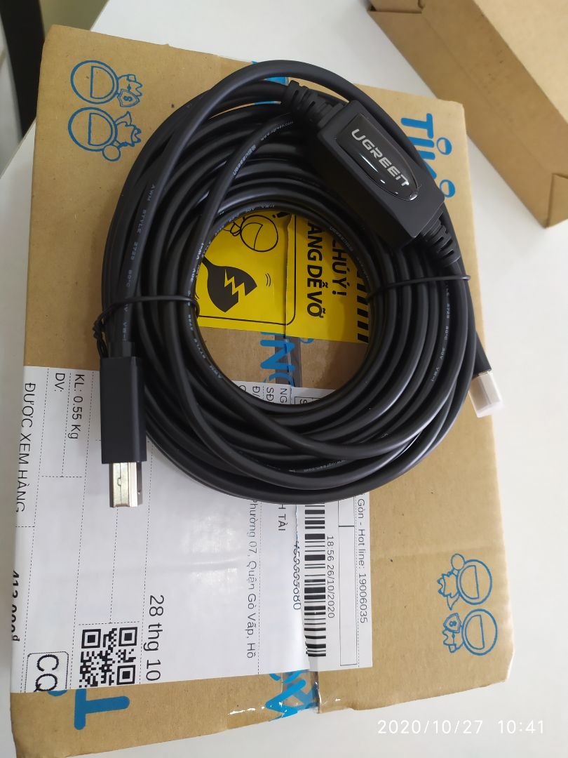 Mua dây usb lại gửi dây máy in. Tốn thời gian