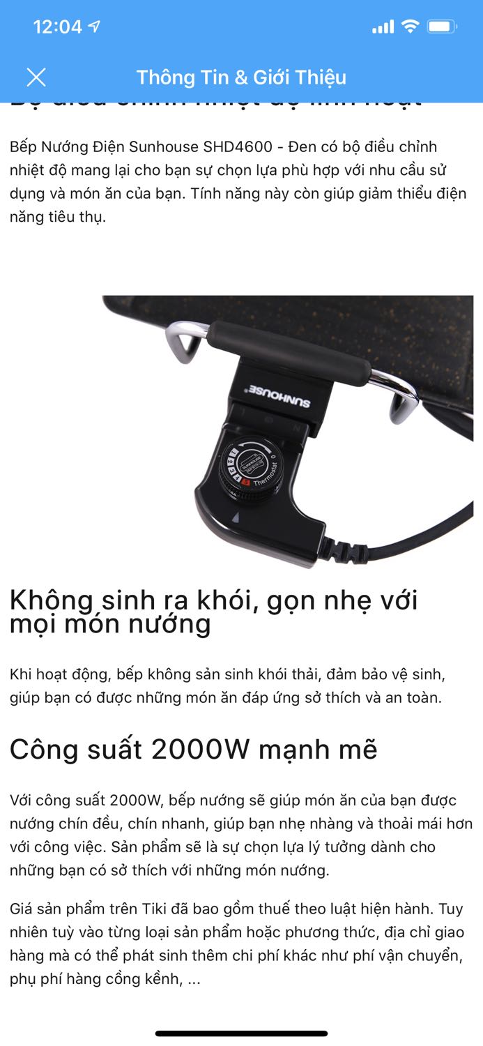 Hi Tiki,
Các bạn check lại đơn hàng này nhé, trên thông tin sp thì viết là 2000w, nhưng mình nhận hàng chỉ là 1600w. Các bạn vui lòng giải quyết trong tuần này nha, để mình đem về quê tặng quà Tết cho mẹ ak
Cảm ơn các bạn
Khánh