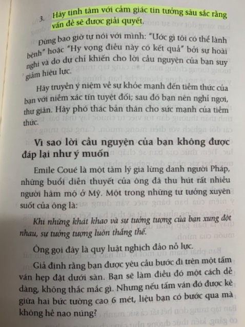 / Mình cũng là 1 ng hay lo lắng và dễ bị stress mỗi khi gặp những áp lực lớn. Sau khi đọc "Sức mạnh của tiềm thức", mình hiểu đc những nguyên nhân tới đâu và cách khắc phục. 1 cuốn sách tâm lý với những kiến thức hay đáng để đọc. Sản phẩm mới hoàn toàn và tiki giao hàng nhanh.