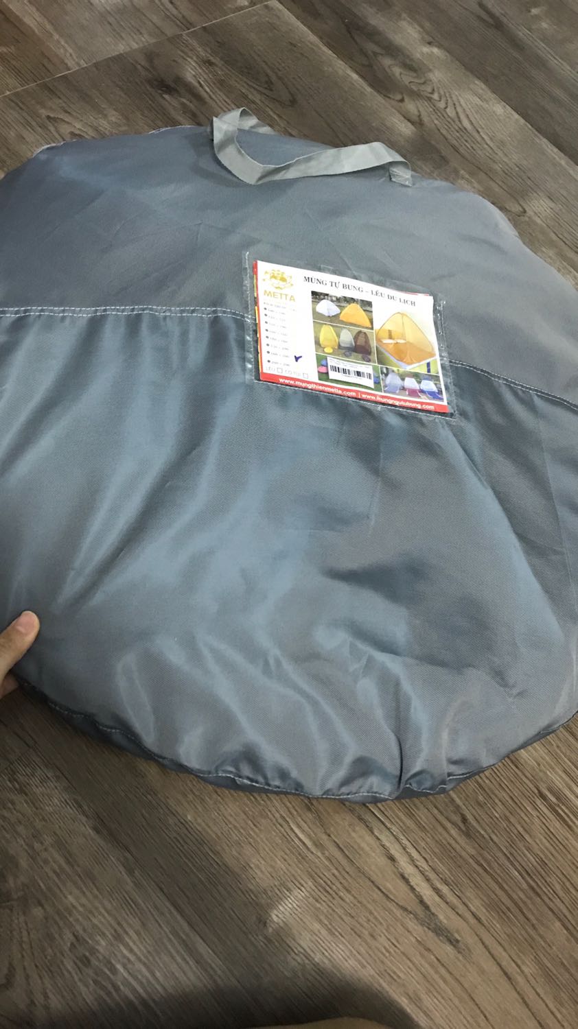 Màn xịn, chấp muỗi. Gấp lại bao dễ. Vải tốt và kín, khung sắt chắc chắn. Sản phẩm là mùng kết hợp lều nha.