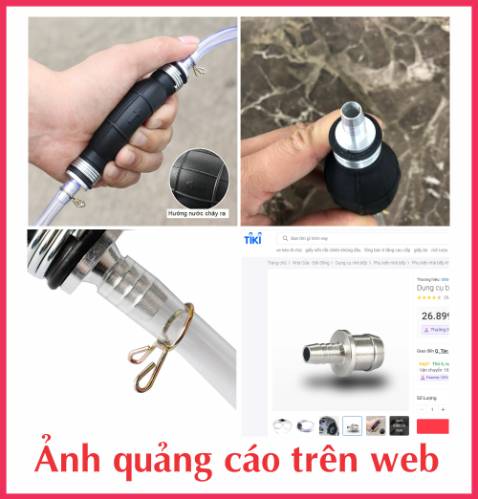 Sản phẩm không đúng với hình ảnh trên trang web.Hình ảnh quảng cáo đầu bơm bằng kim loại, nhưng hàng nhận được thì đầu bơm bằng nhựa. Đề nghị shop giải thích rõ