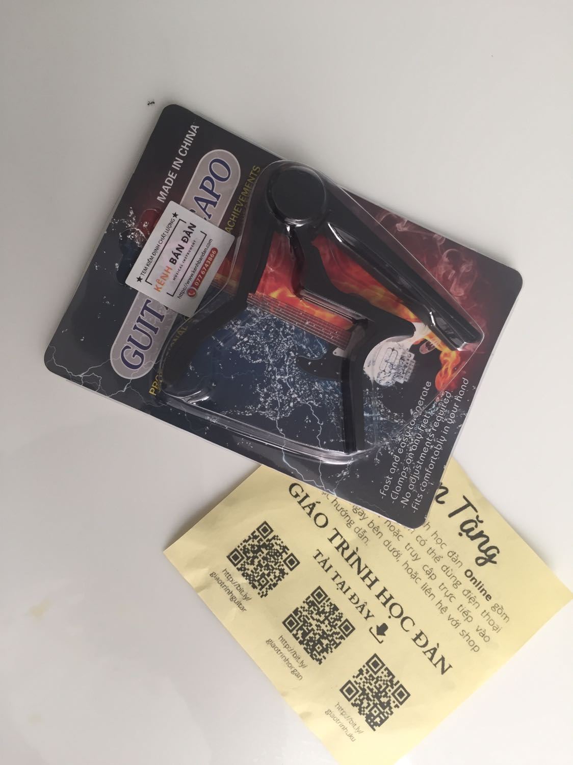 Giá rẻ, chất lượng khá tốt so với giá như một món hời, giao hàng cực nhanh!
Kẹp chơi thử khá  chắc chắn không bị tịt dây!