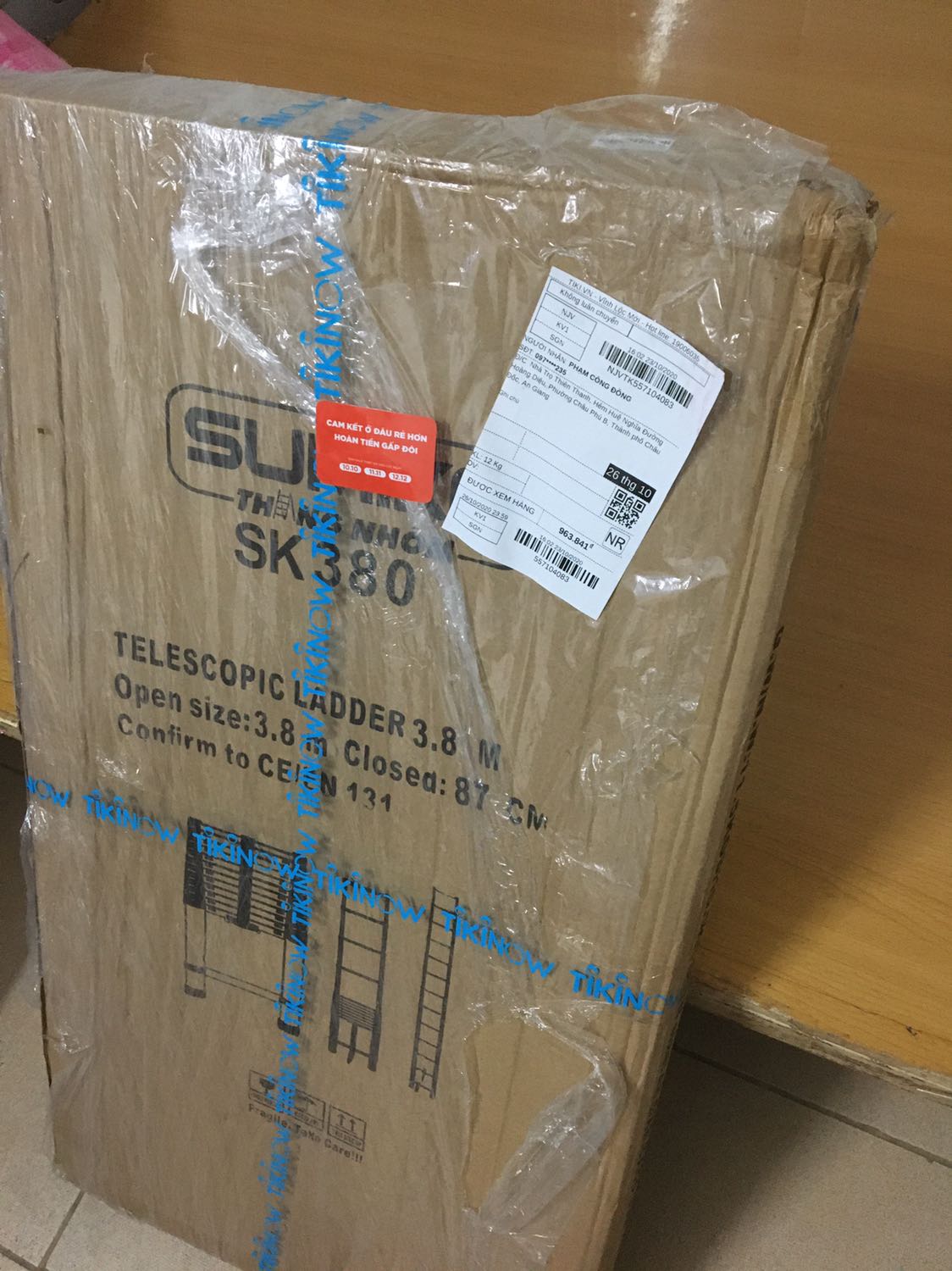 Bọc rách te tua. Nhưng may là sản phẩm ko sao. Tốt trong tầm giá.