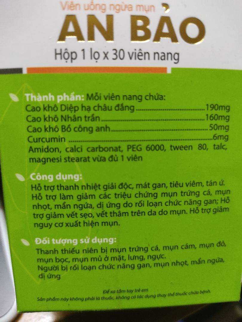 uống được 1 tháng thì da giảm nổi mụn mủ. thỉnh thoảng lên 1 cái dùng kem trị mụn bôi cũng đỡ. Miễn đừng nổi mụn mới nữa là vui rồi.
