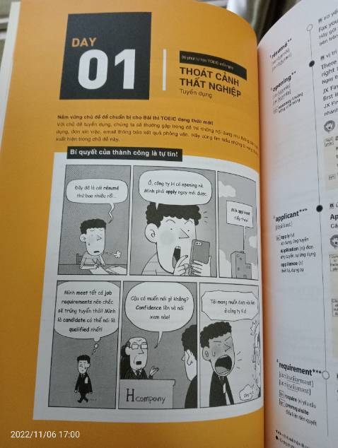 Sách có nhiều từ vựng hay cũng như là chỉ dẫn về cách học hợp lý. Chia ra thành các trình độ từ cơ bản cho đến 800 điểm hoặc 900 điểm. Mỗi từ có phiên âm và giải nghĩa cũng như cả các từ liên quan nữa rất chi tiết. Tuy nhiên sách có nhiều từ vựng nhưng lại không có mục nghe không quét QR để nghe được cho nên cho ba sao ạ.