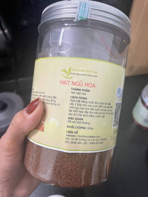 hạt ngũ hoa nhỏ, mịn, chất lượng tốt, dùng rất thích, hủ thứ 3 mình mua của công ty rồi!