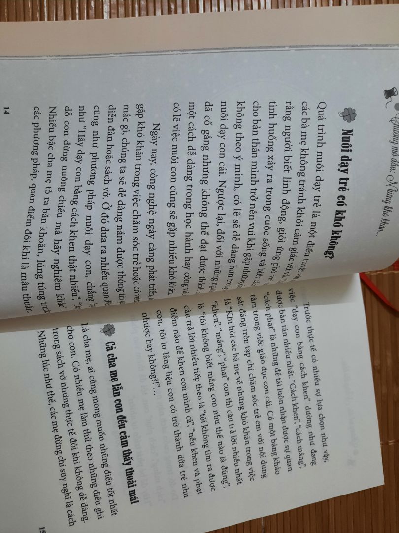 sách hay nhé các mẹ. đọc để biết khen trách mắng sao cho hài hòa phù hợp tâm lý con trẻ. mình đang nghiên cứu dần và điều chỉnh