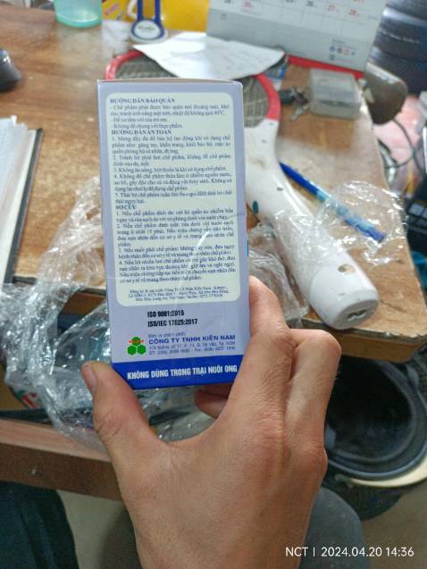 Tôi đặt fedona diệt muỗi, côn trùng tiki lại gửi chế phẩm diệt ruồi , bao bì và thành phần khác hoàn toàn