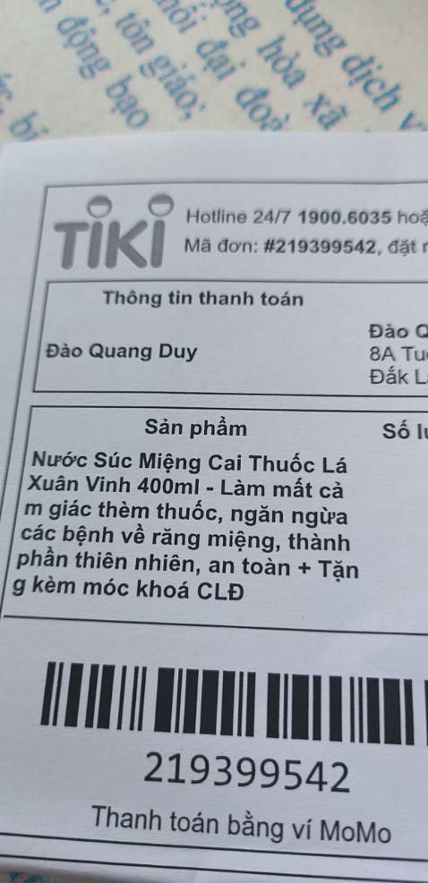 Nói tặng kèm móc khoá. Mà ko thấy đâu cả