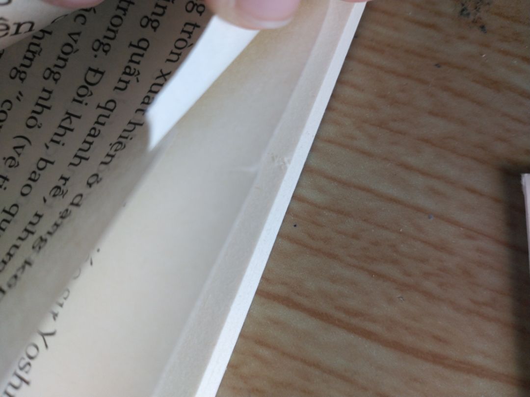 mình không hiểu sao luôn. Lúc đầu mình còn tưởng là mình làm rách nhưng không. Mình thấy tận mười mấy tờ bị rách như vậy 😢 nhưng bù lại sách khá rẻ nên mình cho qua