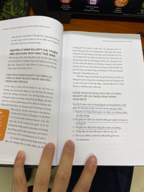 Cuốn sách phân tích kỹ thuật rất hay, sử dụng sóng Elliott kết hợp nến nhật thì mãi đỉnh, mọi người nên đọc và áp dụng thực tế trong kinh doanh và đầu cơ cổ phiếu.