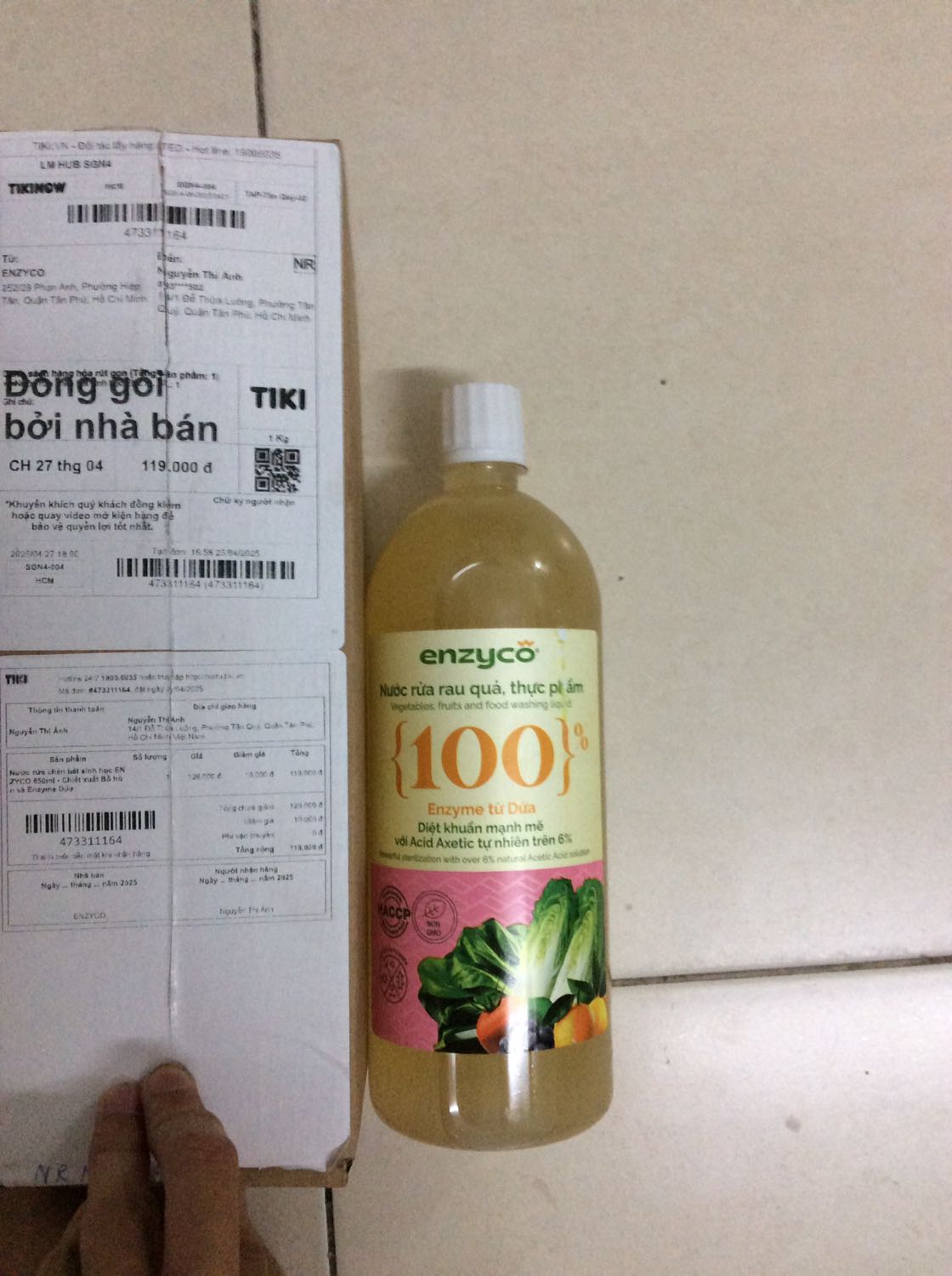 Sai sản phẩm, không đúng với đơn hàng đã đặt