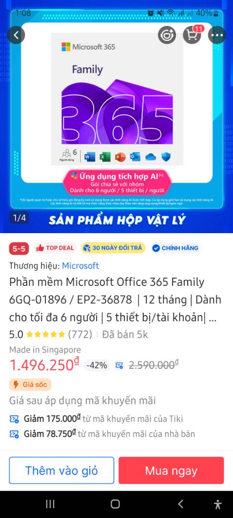 Nhập key là dùng bình thường thôi. Giá rẻ cho nhiều người dùng. Điện thoại mình lại báo lỗi không liên kết được với Onedrive để backup hình lên. Không biết do lỗi gì.