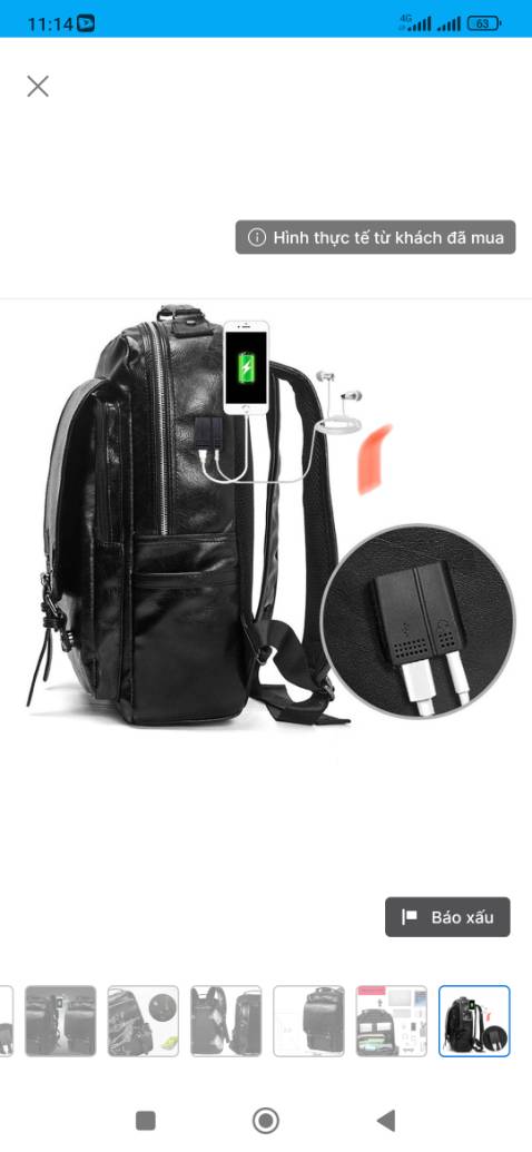 Làm ăn uy tín dùm cái .mua bao lô mà không có dây sạc .rồi hg dc xem hàng trước .mà tận 482 ngìn .quá chát